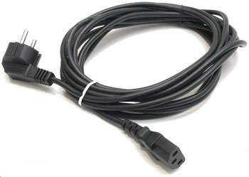 Кабель питания с вилкой 220V euro - IEC С13, заземление, 3м